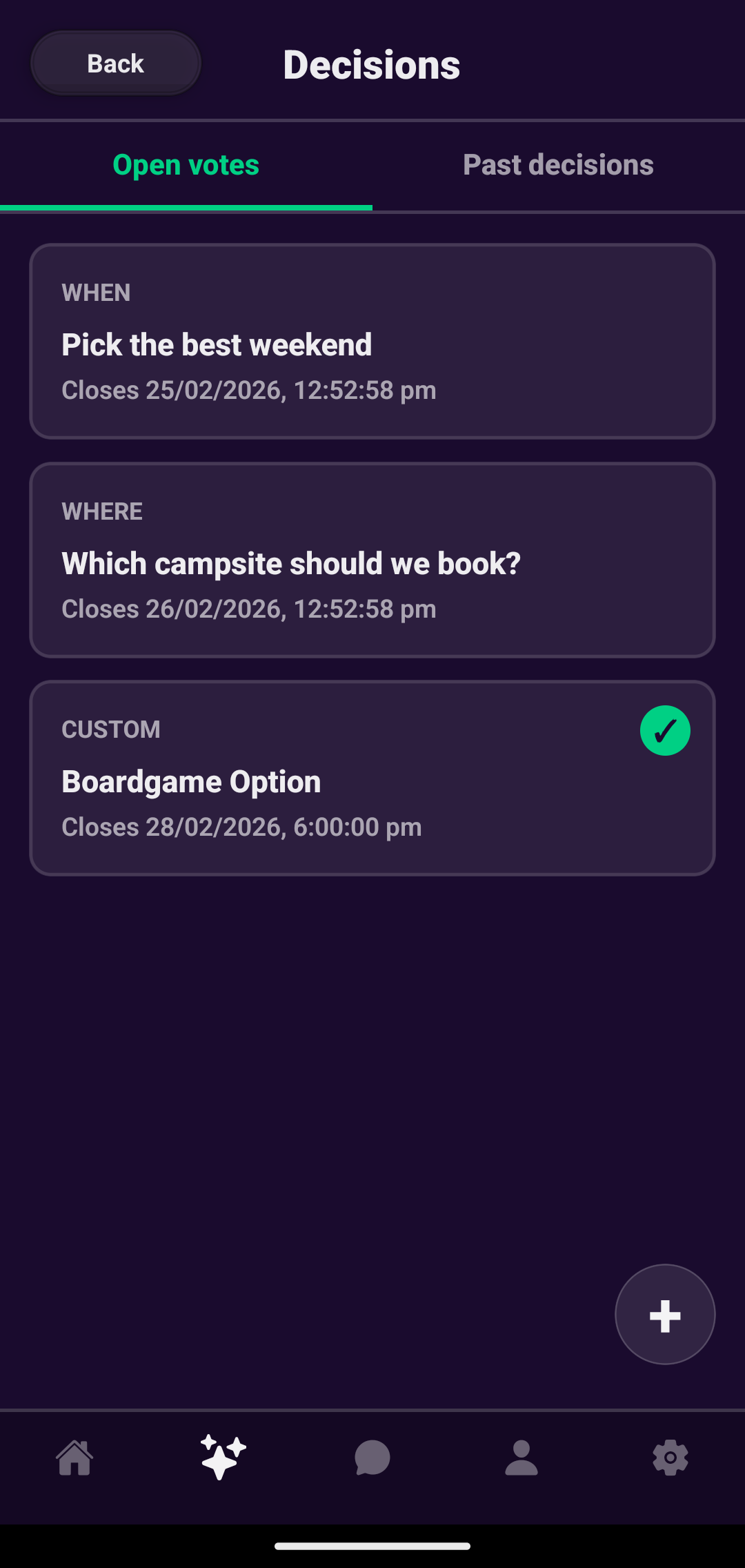 Huddle - Group Decisions